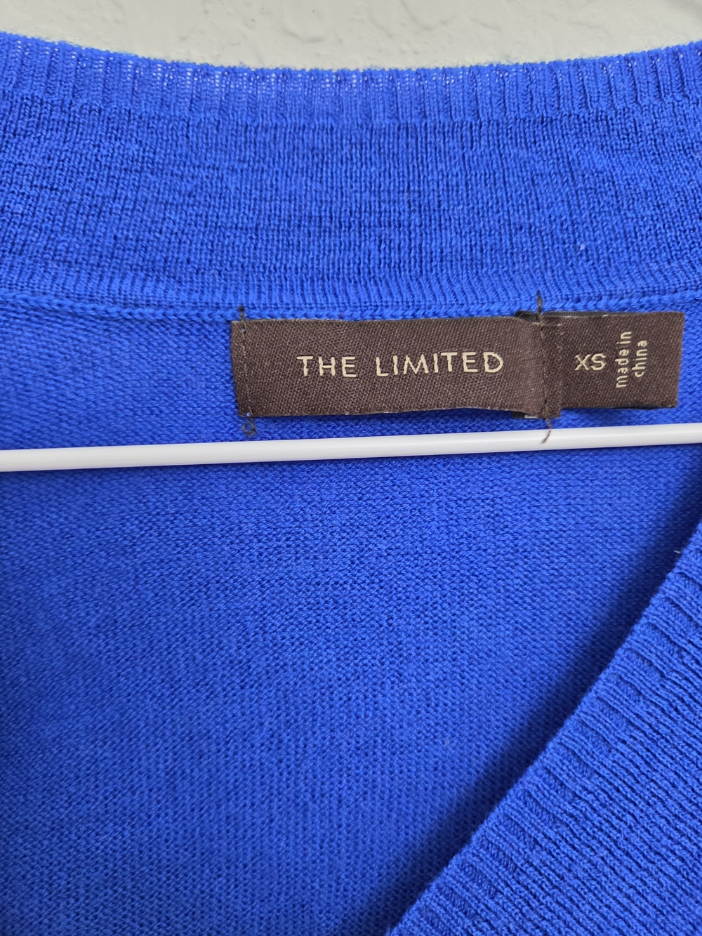 The Limited Men's Royal Blue V-Neck Sweater